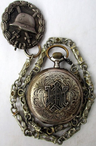 German watch pocket silver ww2 - pocket,