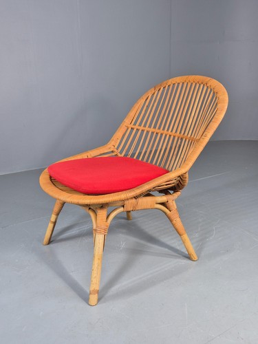 Vintage 1970s cane tub chair - vintage,