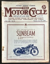 The MOTOR CYCLE Magazine 17 JUN 1937 #1784 COVENTRY EAGLE TESTED