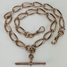 Antique 9ct Rose Gold 17.5"