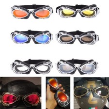 Motorcycle Vintage Goggles Retro Eyewear Cruiser Aviator Pilot Motorcross Biker