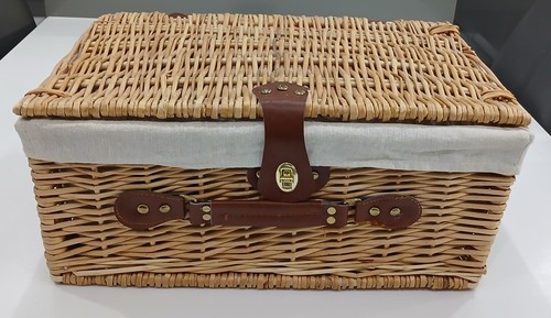 Vintage wicker hamper - vintage,