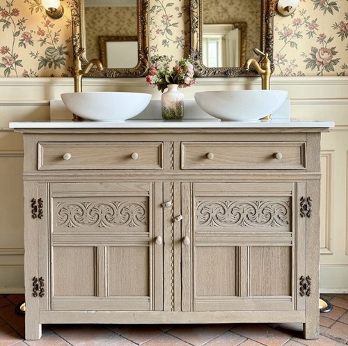 Heritage oak double vanity - heritage,