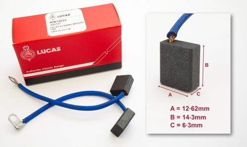 Genuine lucas dynamo - dynamo, brushes
