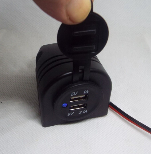 12v double usb socket - 12v,