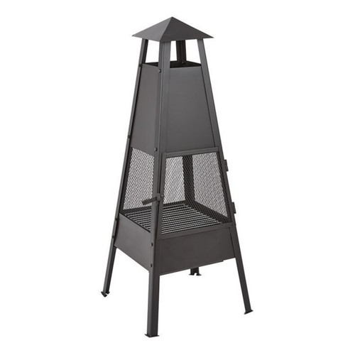 Outdoor metal chimenea fire - chimenea,