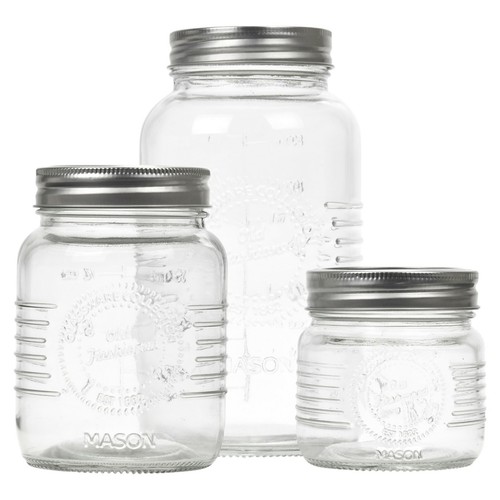 Screw cap mason preserve - cap, jars
