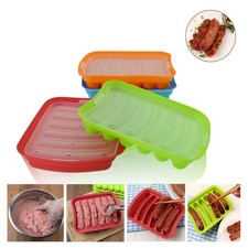  6 Rolls Silicone Chocolate Mould Hot Dog Baking Tray Mold Sausage