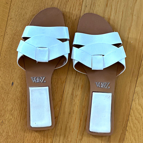 Zara women white - zara, slide