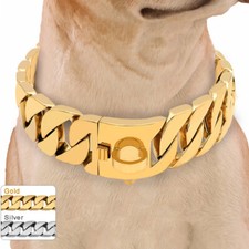 Heavy Gold Dog Chain Collar
