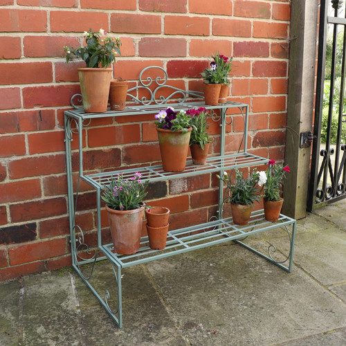 Sage green metal three - sage, tier