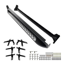 Black Side Running Board Steps for Nissan X-Trail T32 2014-2020 Aluminium Set