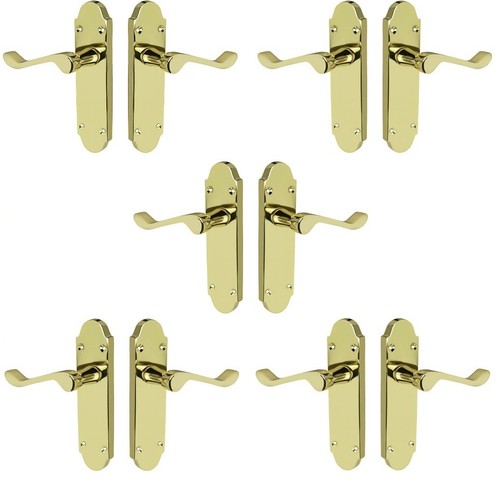 Door handles brass polished - handles,