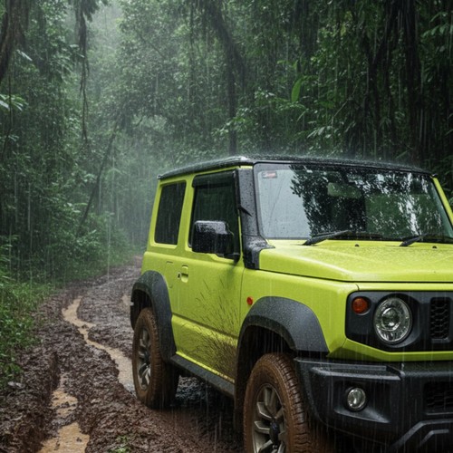 Vehicle jimny snorkel - vehicle, dust