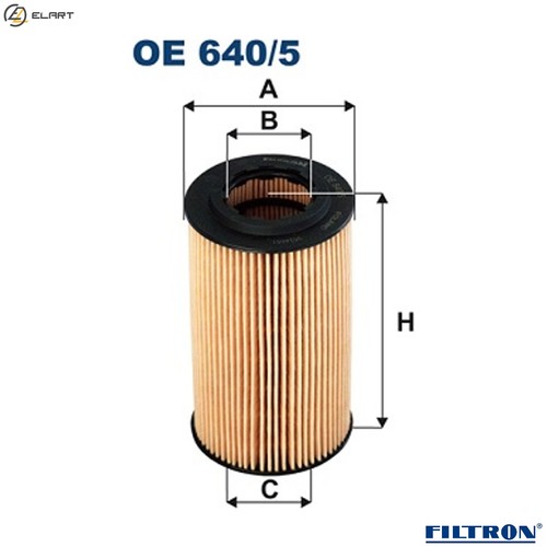 Oil filter 640 for jeep - 640/5,