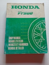 1982 Honda FT 500 Workshop