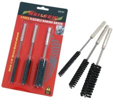 3pc FLEXIBLE HONING BRUSH SET 8mm 12mm 20mm 60/80 Grit Cylinder Hone Tool