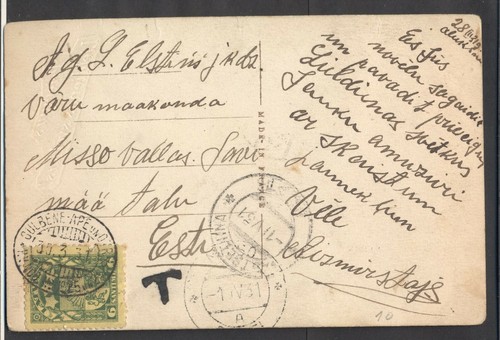 12285 latvia 1931 easter - 12285, latvia,1931,easter