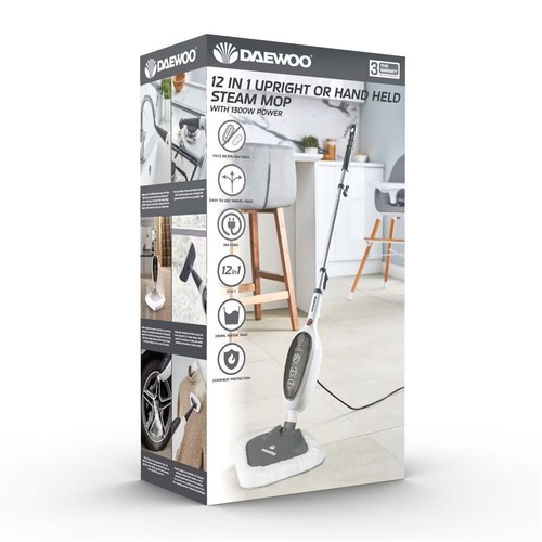 Daewoo 12in1 steam mop cleaner - mop,