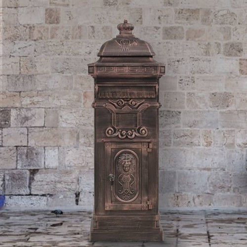 Vintage pillar letterbox - vintage,