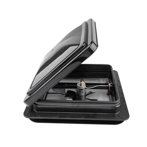 420x420mm black roof vent 12v - roof,