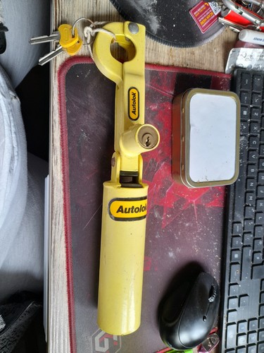 Vintage anti theft lock hand - vintage,