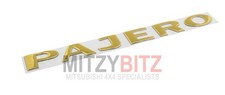 Pajero Gold Decal Raised