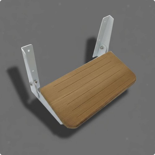 Foldable teak step - foldable, easy