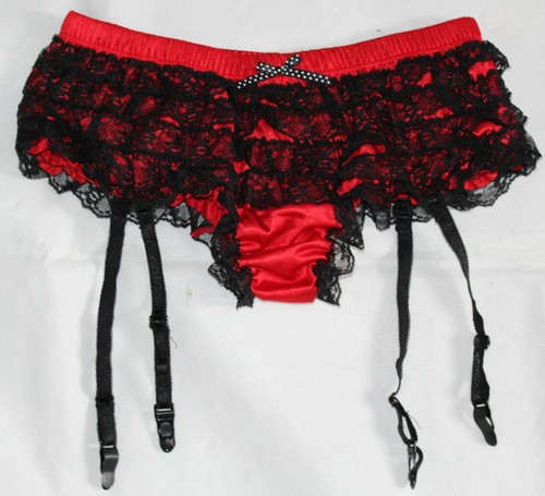Red black ruffle boy - red/black, ruffle(frilly)