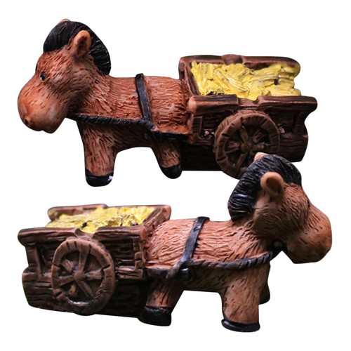 6pcs outdoor resin donkey - 6pcs,