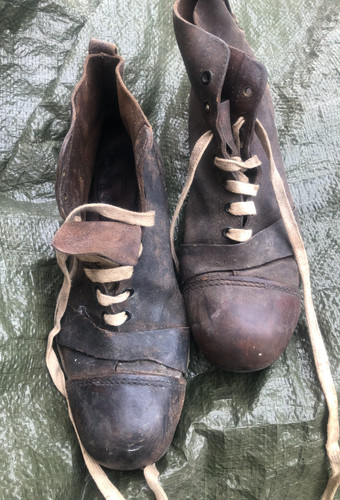 Antique leather football - antique,