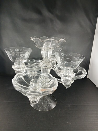 Vtg mcm cambridge glass - glass, clear