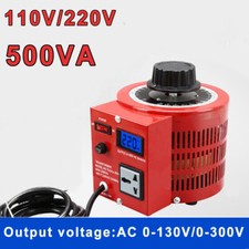 500VA LCD 0-130V/300V Adjust Electric Variable Voltage Regulator Variac Metered