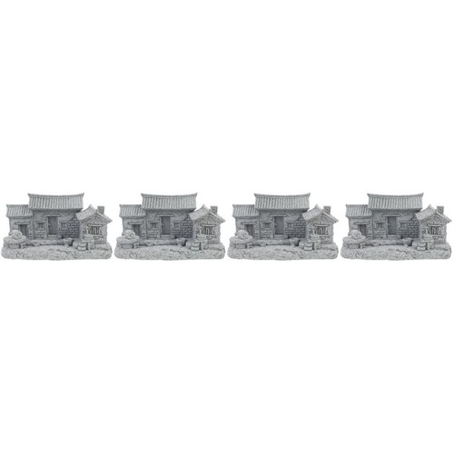 Grey mini chinese house - grey,