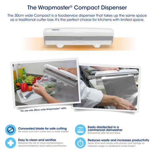 Wrapmaster compact dispenser - compact, +