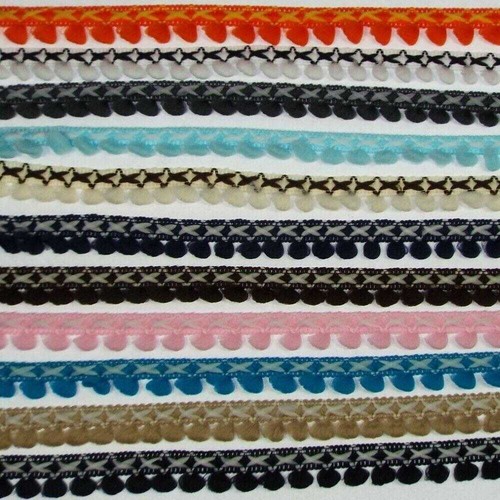 13mm mini bobble fringe - 13mm,