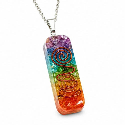 Orgonite chakra pendant - orgonite,