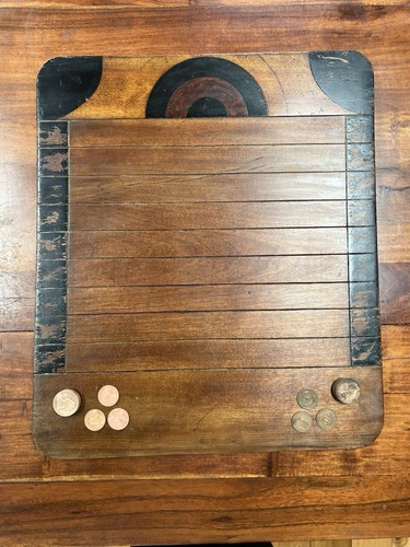 Shove penny board - ha'penny, game