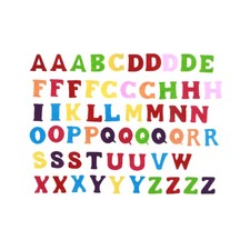 50 Pcs Felt ABC Alphabet Letters Nonwoven Fabric for Craft Kids Educational Sets
