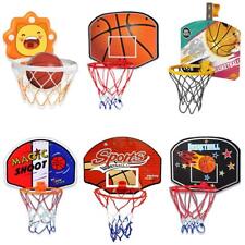 Kids Basketball Hoop with PVC Backboard Pump and Ball Indoor Outdoor Sports