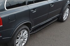 Black Aluminium Side Steps Bars Running Boards To Fit Volvo XC90 (2003-15)