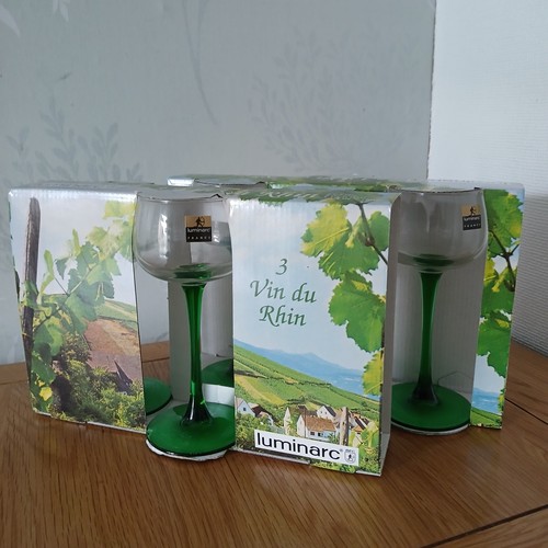 Luminarc wine glasses green - luminarc,