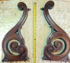 Pair large victorian rococo - pair,