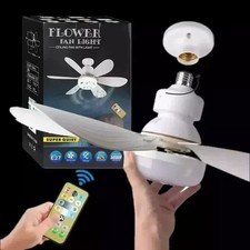 LED Ceiling Fan Light Dimmable Living Room Lamp Remote Control Color Changing