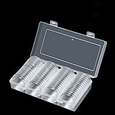 60Pcs 40mm Clear Storage Box