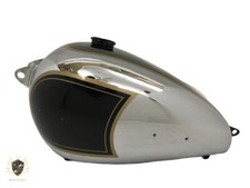 BSA A7 RIGID MODEL 1948 BLACK PAINTED CHROME FUEL TANK WITH CAP |Fit For