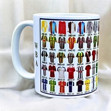 West Bromwich Albion Mug Football shirt history New Gift 2025-26