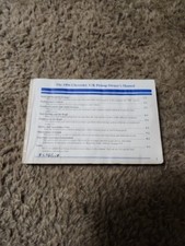 1996 Chevrolet c/k Pickup Owners Manual. No Cover On The Book
