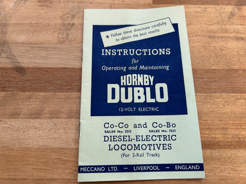 Hornby dublo 2232 - dublo, co-co