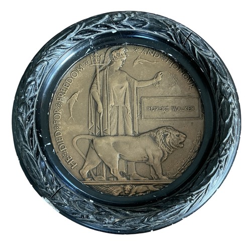 First world war death - war, plaque